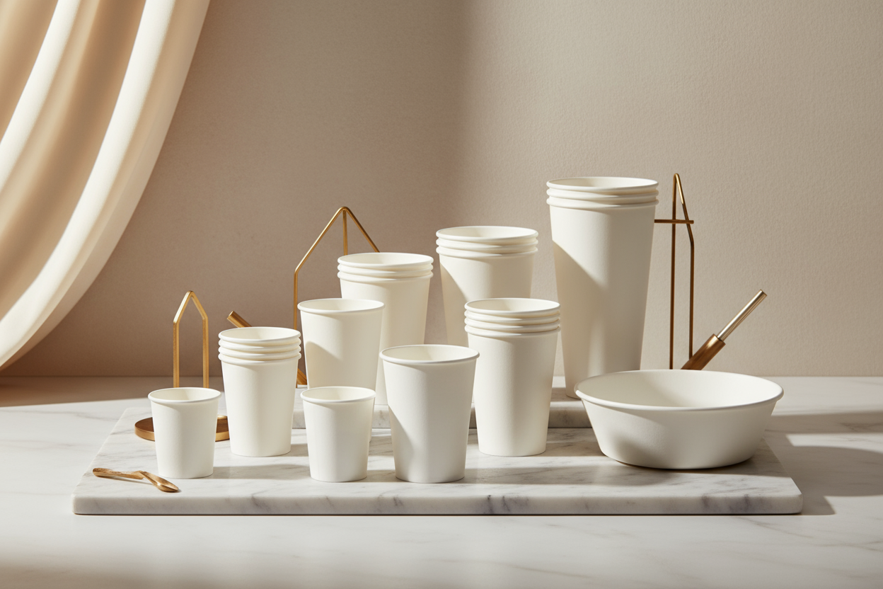 無地ホワイトペーパーカップ
